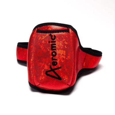 Aeromic Sparkle Mic Belt in Red Sparkle color. 