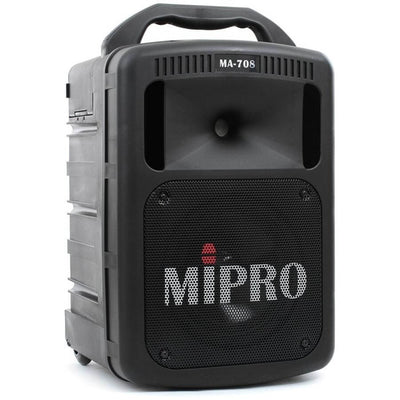 Front view of MiPro MA708 Portable Bluetooth Sound System (No CD Player)