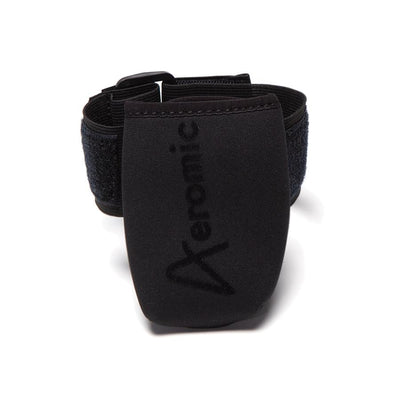  Front View of Aeromic Arm Band Mic Belt in Black. 