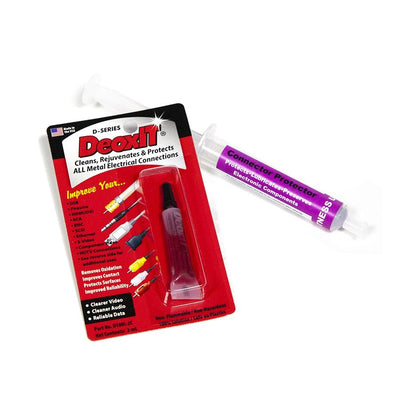 Headset Mic Connector Cleaning Kit with DeoxIT Metal Electrical Connections Cleaner and Connector Protector - 10mL